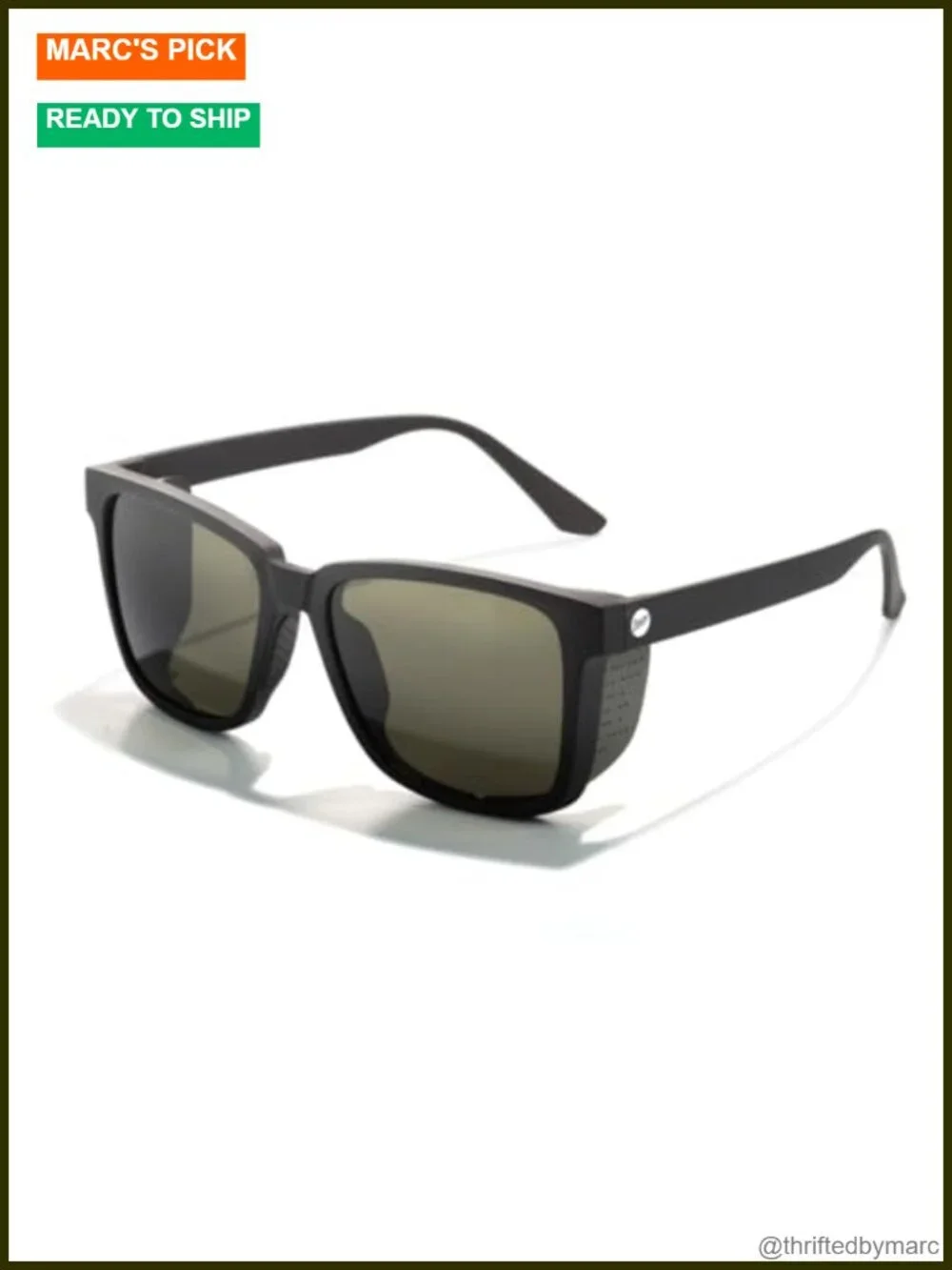 Polarized Recycled Alpine Sunglasses with Magnetic Sun Shields